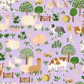 Dale Farm Light Purple Toile Y3251-26 By Clothworks