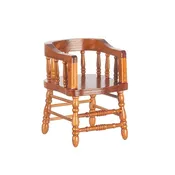 AZT6757 - Firehouse Chair, Walnut Finish
