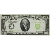 1934 $5,000 Federal Reserve Note, PMG Choice Uncirculated 64 EPQ
