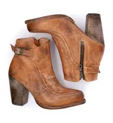 BedStu Isla Booties in Tan Rustic