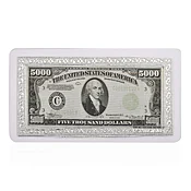 999 Fine Silver American Legacy Currency Tribute Embossed Sheet 500mg