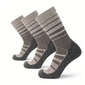 3 Pack Latte - Hike Crew Heavyweight Merino Wool Sock