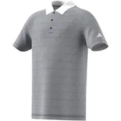 adidas Junior Ottoman Striped Golf Polo