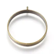 Circle Open Back Bezel Pendant 34mm