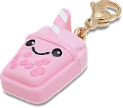 Cute Pink Boba Charm