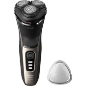 Philips Norelco CareTouch Wet & Dry Electric Shaver with P-Cap, Travel Pouch, Ash Gold  S3242/90