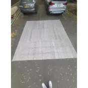 11' x 12' Gray Wool Pebble Rug