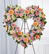 ALWAYS REMEMBER™ FLORAL HEART TRIBUTE- PASTEL