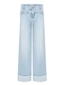 Antonia in Cross Superbleached Fringed