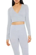 Active Seamless Surplice Crop Top