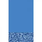 24' Round Standard Gauge Blue Wall/Swirl Bottom Overlap Liner 48"/52"