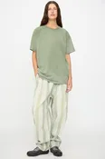 9 oz. P43 Kyoto Multi Stripe Pant in Sunfaded Light Green