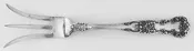 4 3/8" Sterling Silver Lemon Fork "Buttercup" by Gorham OM