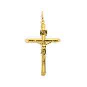 10KT Yellow Gold 50X32MM Crucifix Pendant. Chain not Included.
