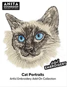 Cat Portraits- Artful Embroidery