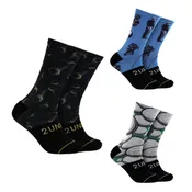 2UNDR Flex Printed Crew 3 Pack Golf Socks - 26 Men