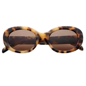 Aria Acetate Women's Oval Sunglasses - Milky Tortoise