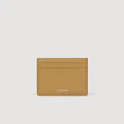 Leather logo card holder