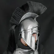 Ancient Greece Italo-Corinthian Helmet with Black Plume