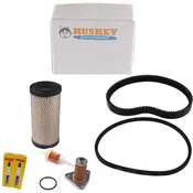 Huskey Parts Company EZGO Tune Up Kit for 2006+ TXT 4 Cycle 295/350cc Golf Cart and 1996+ ST350 4 Cycle Vehicles W/Drive Generator Belts, Air, Fuel, Oil Filter, O Ring & NGK Spark Plugs
