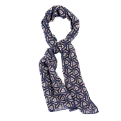 Blue Labyrinth Scarf — Manolo Costa