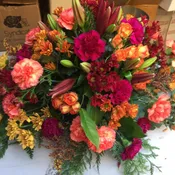 Autumn's Floral Splendor Basket"