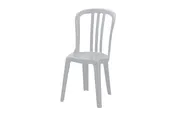Bistro stacking white resin