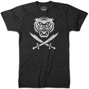 B&B Dry Goods Bengals & Bandits 'Bandit 14' Tri-Blend T-Shirt - Black / White