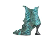 Morphy - Teal Snake | Spiky Ankle Boots | Fluevog Shoes