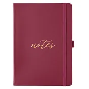 A5 Busy Life Notebook - Burgundy Faux