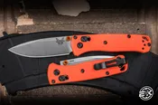 Benchmade Mini Bugout AXIS Lock Knife Orange 2.8" Satin Drop-Point  533
