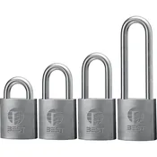 BEST 41B Series Padlock, 3/8" Diameter Shackle