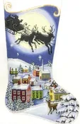 AP4026 NIGHT BEFORE CHRISTMAS STOCKING by Alice Peterson