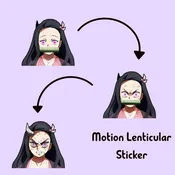 3D (SMALL) Motion Sticker (Demon Slayer) Nezuko Kamado #19