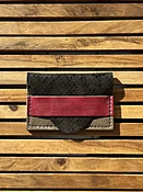 Mixed Leather Minimal Wallet - American Artisanal Leather Purses and Bags. Woman Owned Small Biz from Mchenry | Chicago IL.