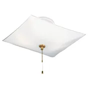 2-Light Ceiling Fixture With Pull Chain