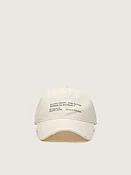 Antik-weiße Baseballcap aus Baumwolle mit Vintage-Schriftzug