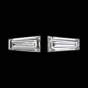 0.16ct E-F VS2-SI1 NATURAL DIAMOND TAPERED BAGUETTE PAIR LOOSE ACCENT STONES