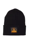 Black Kids Beanie w/ Black/Orange Logo