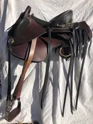 Bareback Saddle In Solid Leather Center Fire — Australian Stock Saddle Company By Colin Dangaard Inc.
