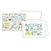 South Carolina Handpainted Icons Stationery Notes
