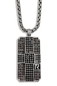 REYHAN HAKKI MEN’S VIPER 925 SILVER SMOKEY QUARTZ TAG