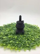 5" Miniature Black Cast Iron Pot Belly Stove