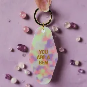 Retro Keychain, You Are A Gem