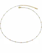 dainty silver & gold beaded chain