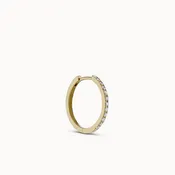 14k Diamond Hoop 17mm