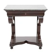 19th C. Louis Philippe Marble Top Table