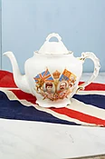 Antique Edward VII and Queen Alexandra 1902 Coronation Teapot