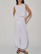 Augustine Cotton + Lace Balloon Pants