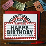 birthday marquee
